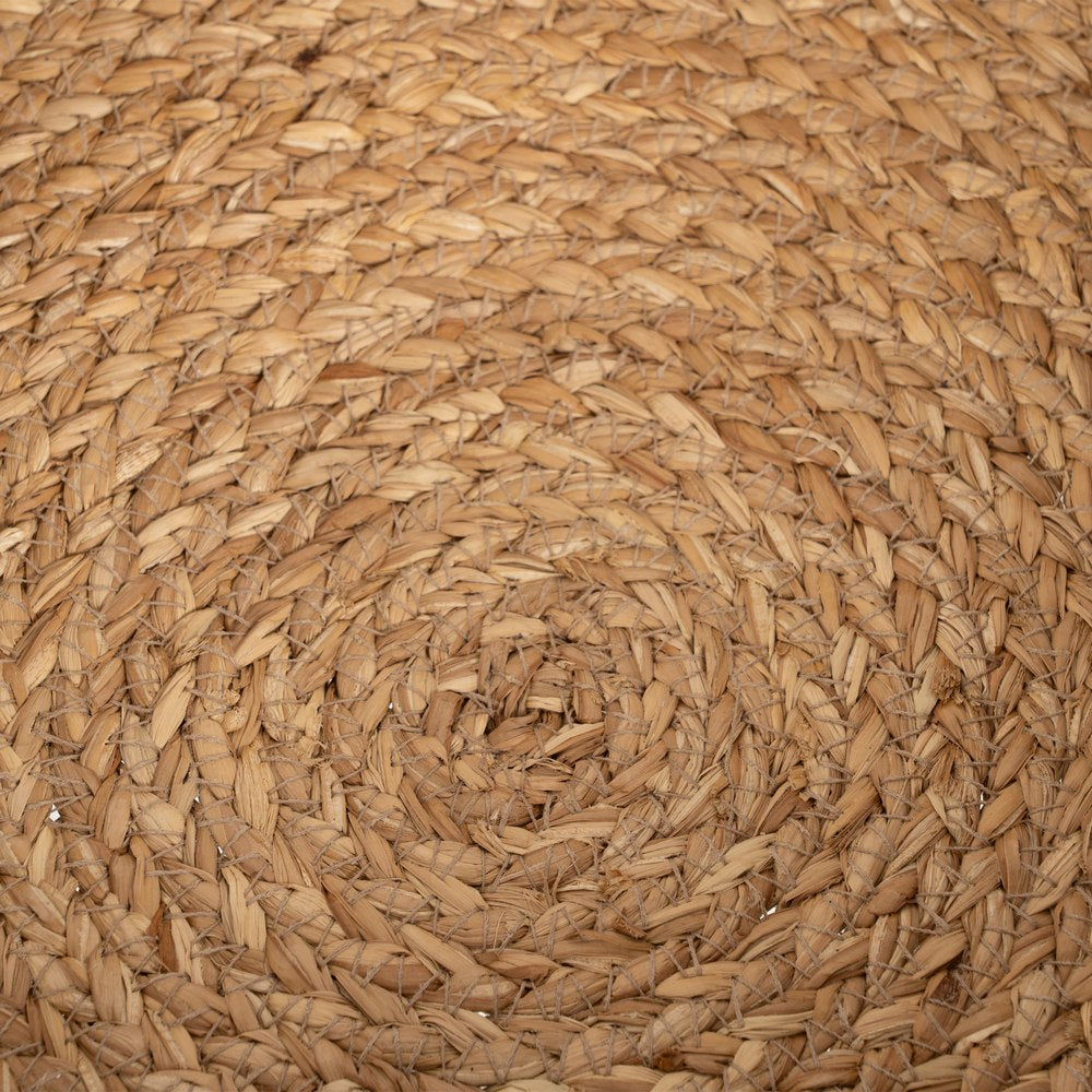 CESTA FIBRA NATURAL DECORACIÓN 37 X 37 X 21 CM