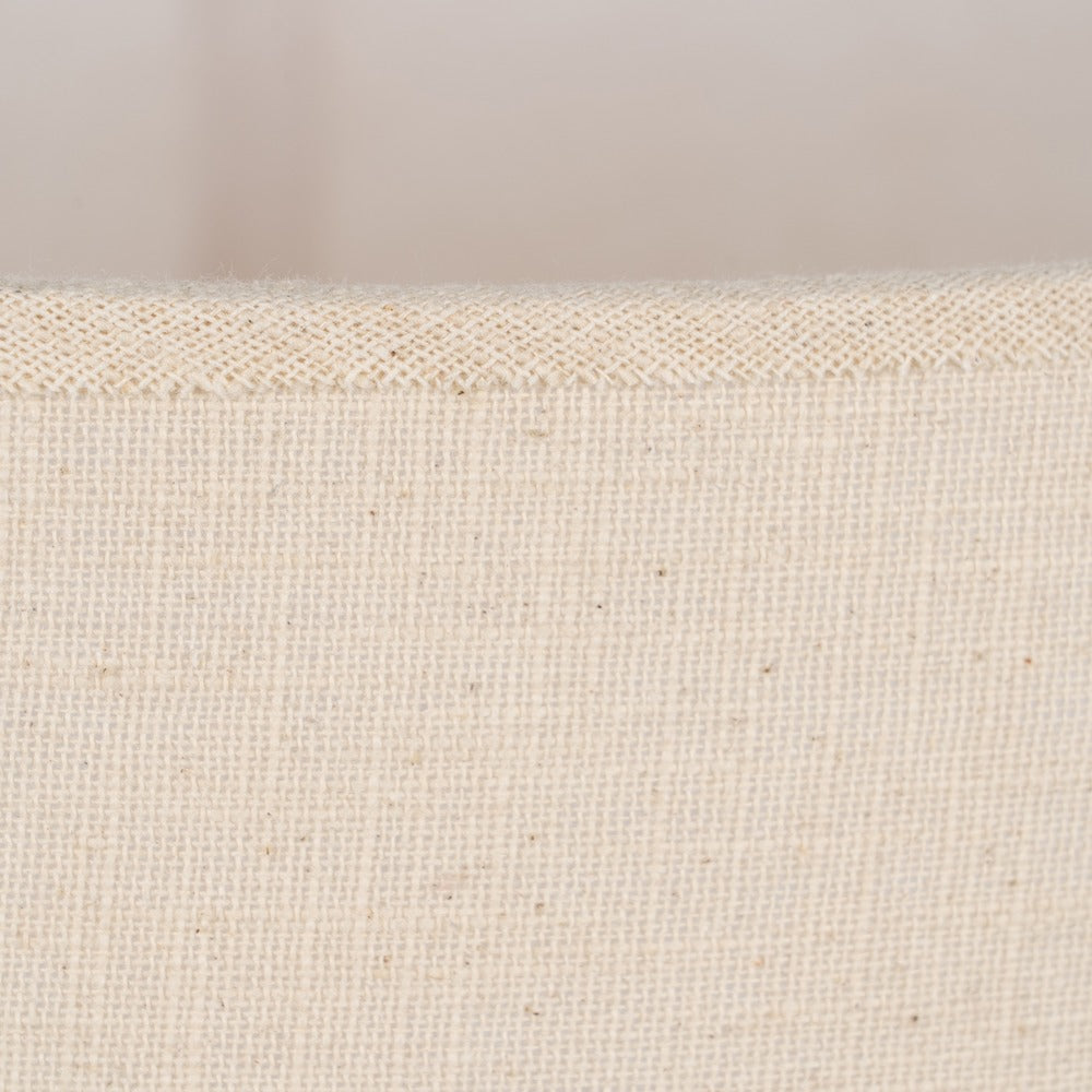 BEIGE FABRIC LAMP SHADE 30 X 30 X 22 CM