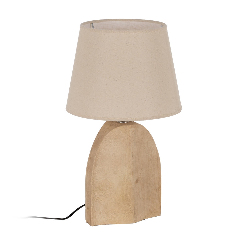 BEIGE FABRIC LAMP SHADE 30 X 30 X 22 CM