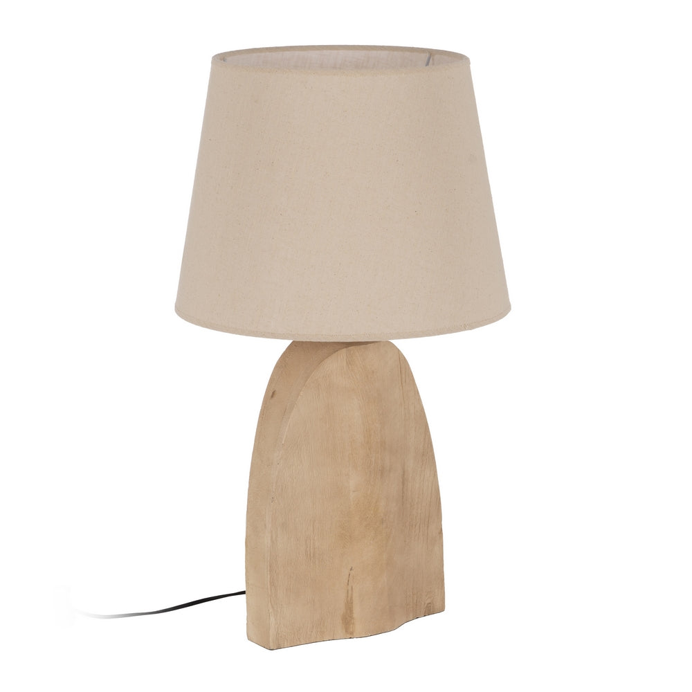BEIGE FABRIC LAMP SHADE 40 X 40 X 30 CM
