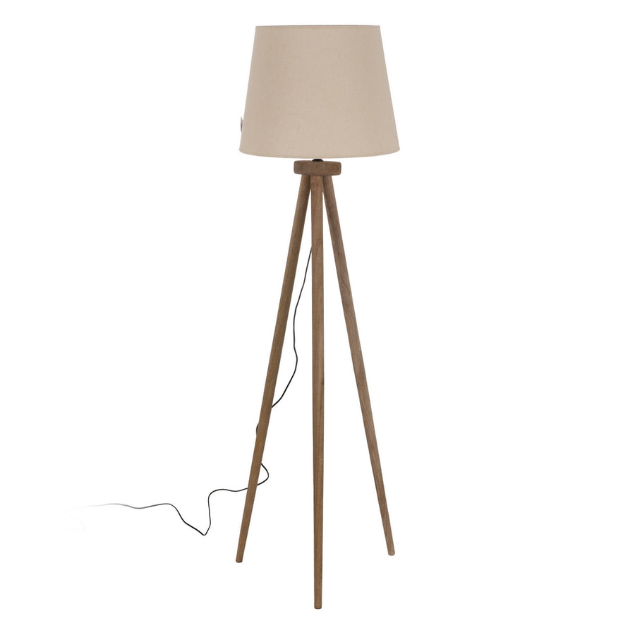 PANTALLA BEIGE TEJIDO ILUMINACIÓN 45 X 45 X 34 CM
