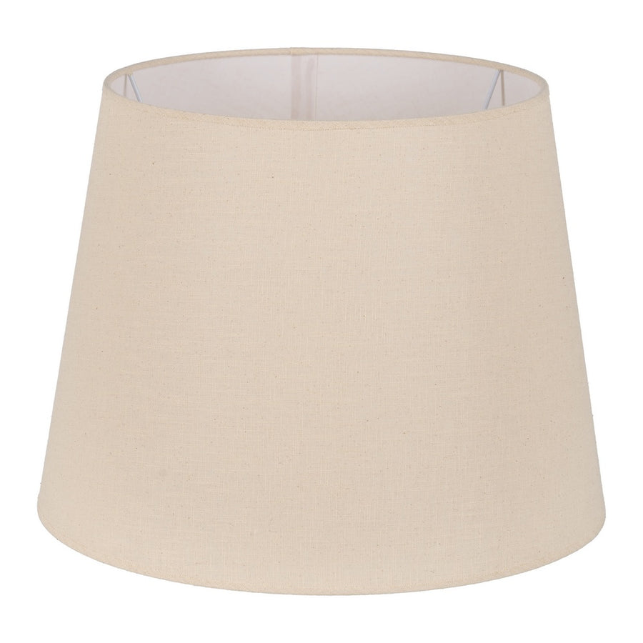 PANTALLA BEIGE TEJIDO ILUMINACIÓN 50 X 50 X 38 CM