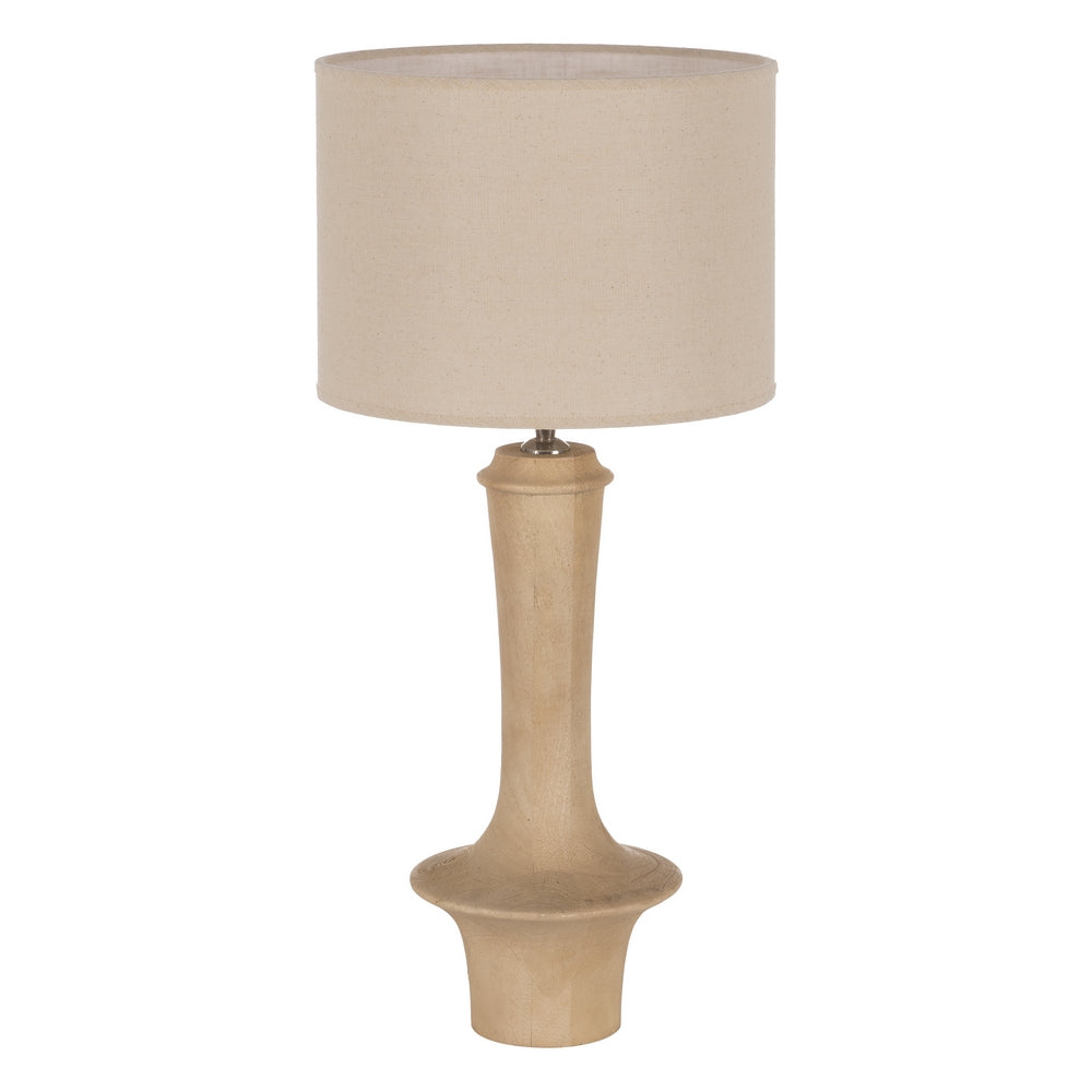 BEIGE FABRIC LAMP SHADE 30 X 30 X 22 CM