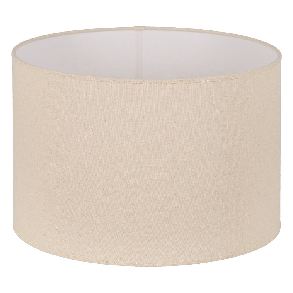 PANTALLA BEIGE TEJIDO ILUMINACIÓN 45 X 45 X 30 CM