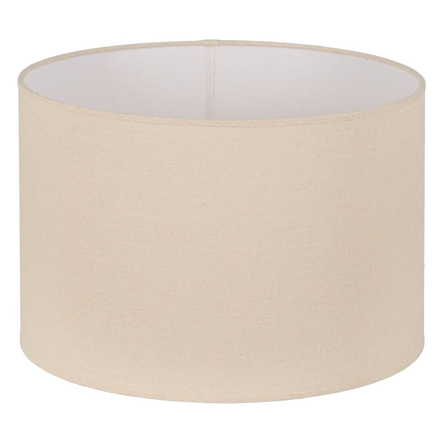 PANTALLA BEIGE TEJIDO ILUMINACIÓN 45 X 45 X 30 CM