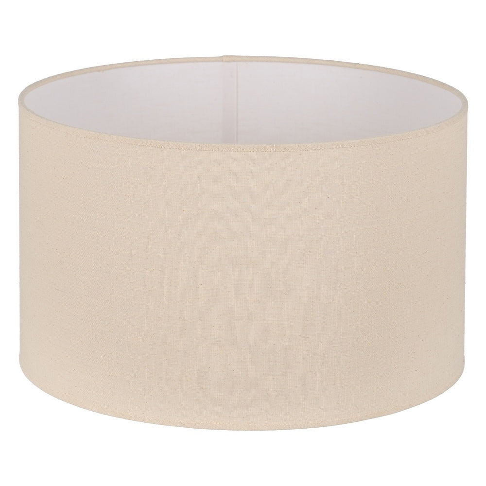 PANTALLA BEIGE TEJIDO ILUMINACIÓN 50 X 50 X 30 CM
