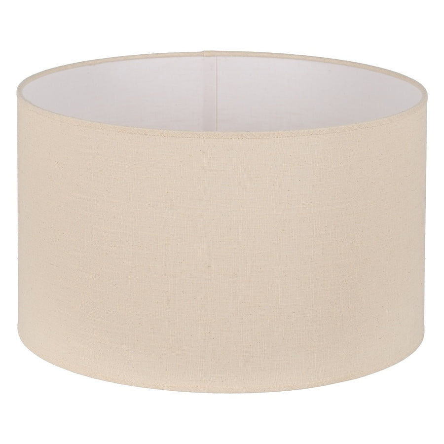 PANTALLA BEIGE TEJIDO ILUMINACIÓN 50 X 50 X 30 CM