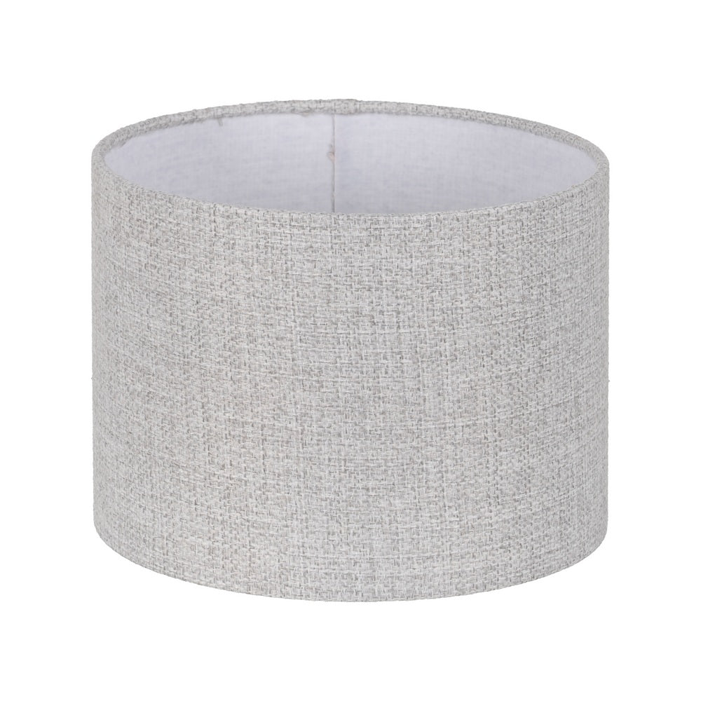 PANTALLA GRIS TEJIDO ILUMINACI�N 30 X 30 X 22 CM