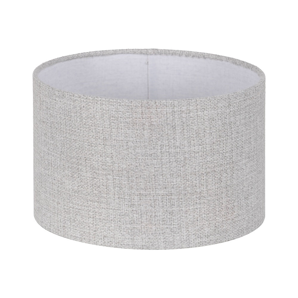 PANTALLA GRIS TEJIDO ILUMINACI�N 35 X 35 X 22 CM