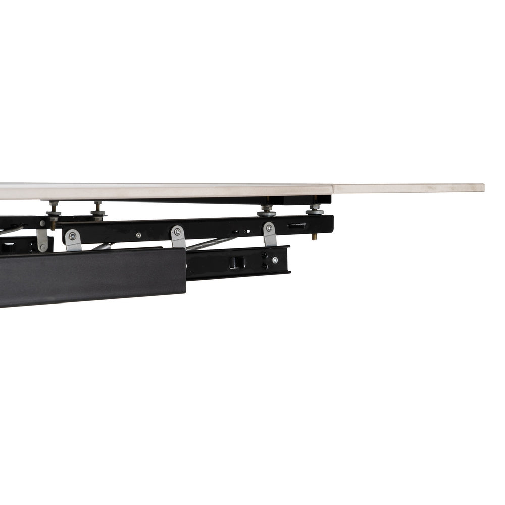 MESA EXTENSIBLE BLANCO-NEGRO 170 X 90 X 76 CM