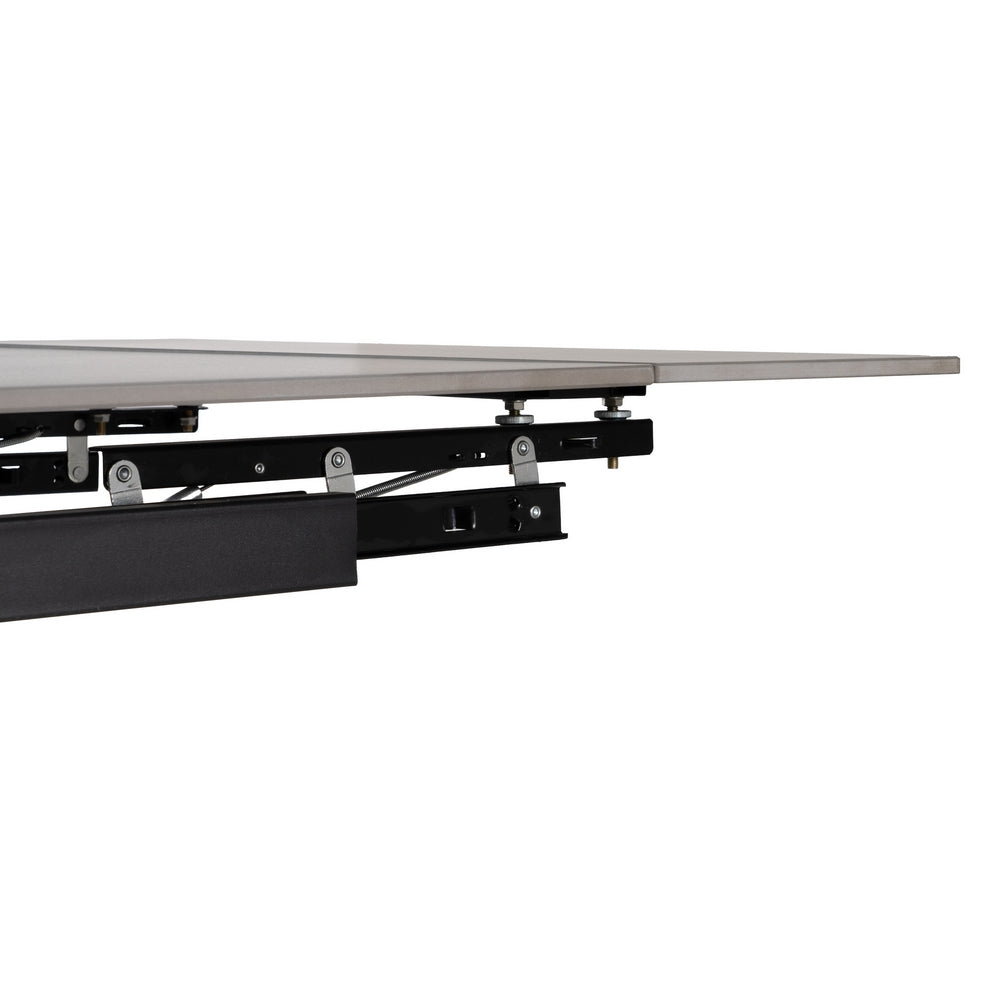 MESA EXTENSIBLE GRIS-NEGRO 170 X 90 X 76 CM
