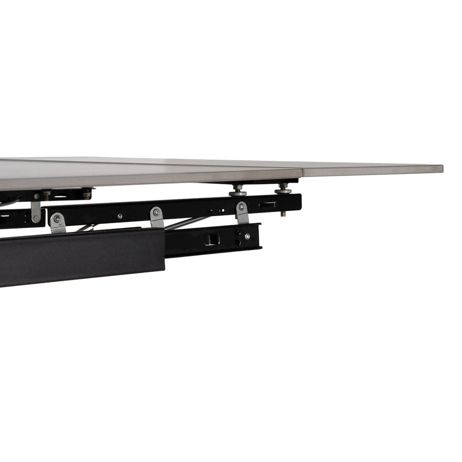 MESA EXTENSIBLE GRIS-NEGRO 170 X 90 X 76 CM