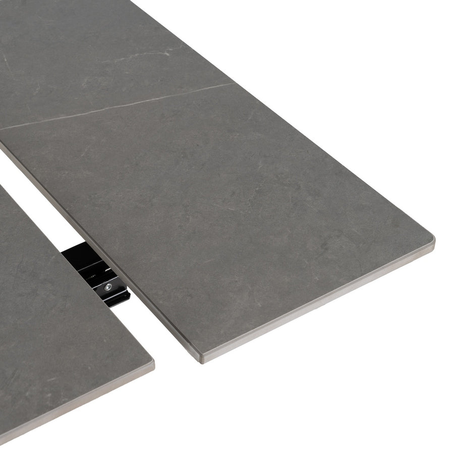 MESA EXTENSIBLE GRIS-NEGRO 170 X 90 X 76 CM