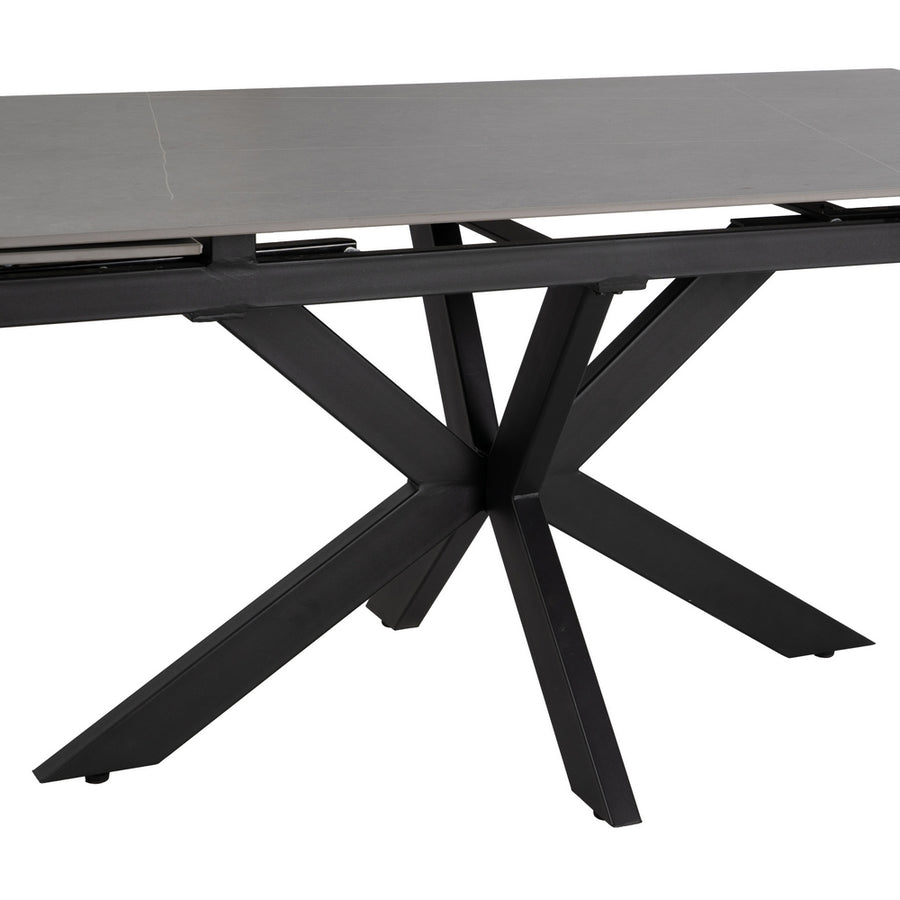 MESA EXTENSIBLE GRIS-NEGRO 170 X 90 X 76 CM