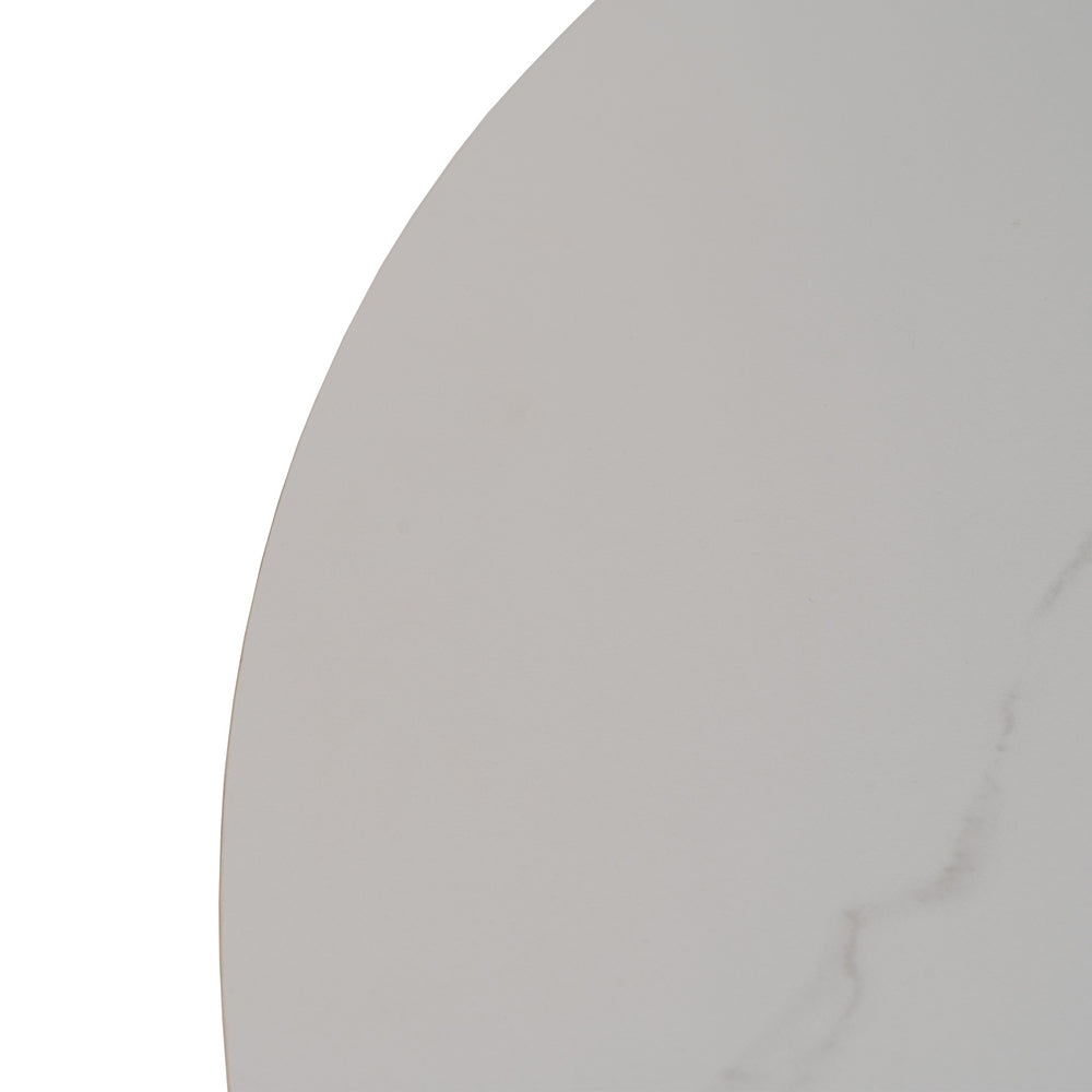 MESA EXTENSIBLE BLANCO-NEGRO 120 X 120 X 75 CM
