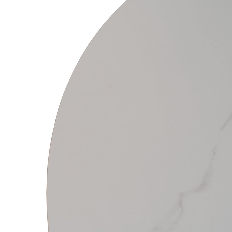 MESA EXTENSIBLE BLANCO-NEGRO 120 X 120 X 75 CM