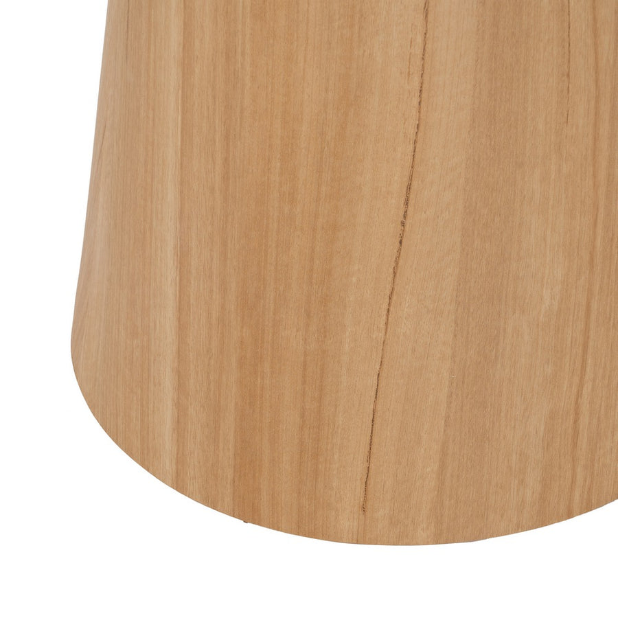 MESA COMEDOR BLANCO-NATURAL 120 X 120 X 75 CM