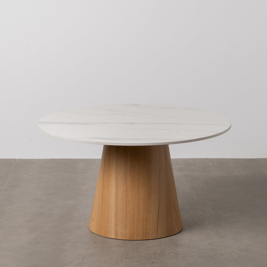 MESA CENTRO BLANCO-NATURAL 80 X 80 X 45 CM