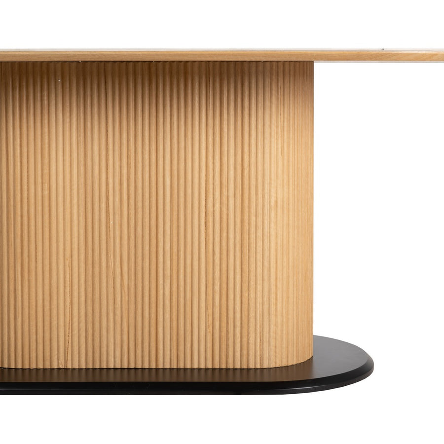 MESA COMEDOR BLANCO-NATURAL 180 X 90 X 75 CM