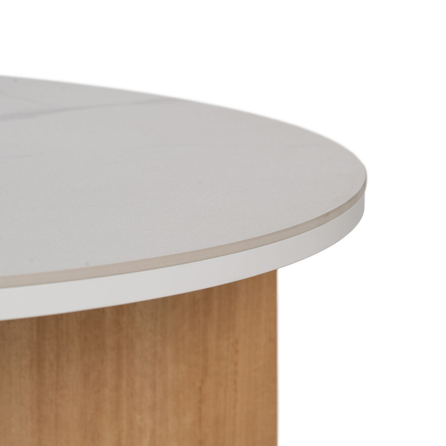 MESA CENTRO BLANCO-NATURAL 80 X 80 X 35 CM