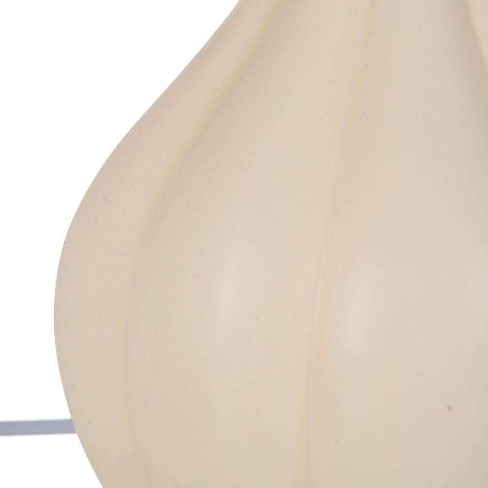 LÁMPARA MESA CREMA CERÁMICA ILUMINACIÓN 32,50 X 32,50 X 53 C