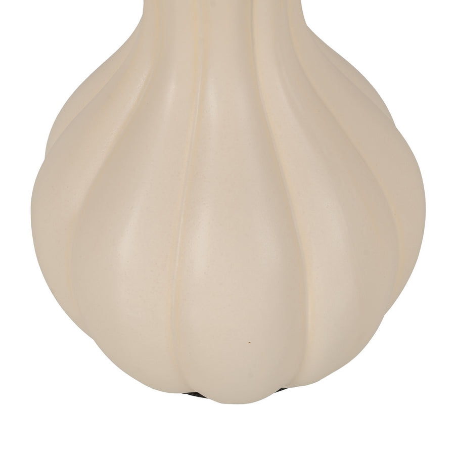 LÁMPARA MESA CREMA CERÁMICA ILUMINACIÓN 32,50 X 32,50 X 53 C