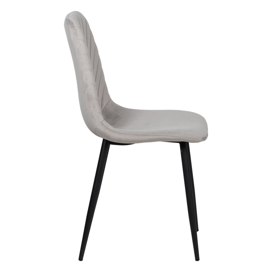 SILLA GRIS CLARO TERCIOPELO CONTRACT 45 X 51 X 88,50 CM