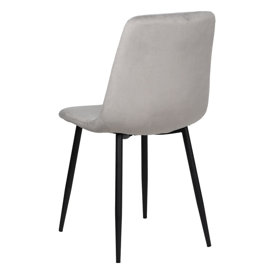 SILLA GRIS CLARO TERCIOPELO CONTRACT 45 X 51 X 88,50 CM