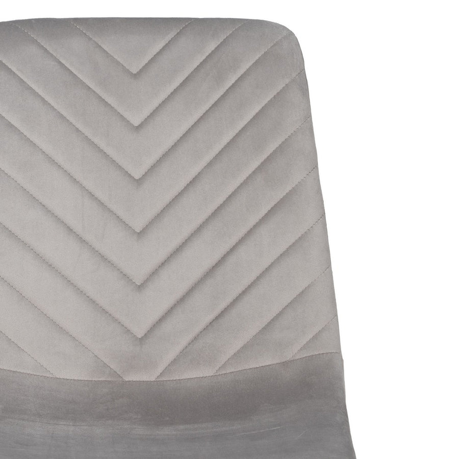 SILLA GRIS CLARO TERCIOPELO CONTRACT 45 X 51 X 88,50 CM