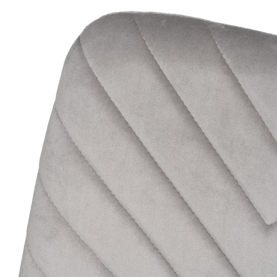 SILLA GRIS CLARO TERCIOPELO CONTRACT 45 X 51 X 88,50 CM