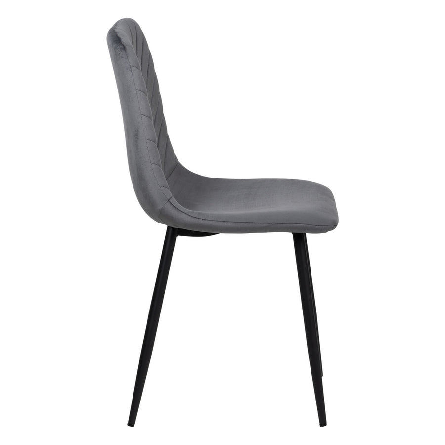 SILLA GRIS TERCIOPELO CONTRACT 45 X 51 X 88,50 CM