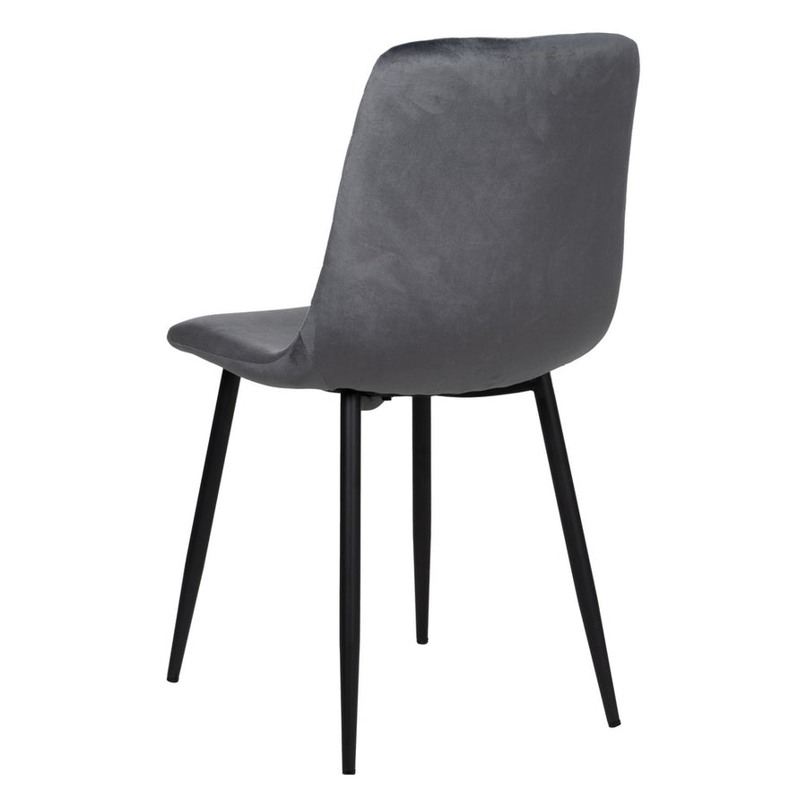 SILLA GRIS TERCIOPELO CONTRACT 45 X 51 X 88,50 CM