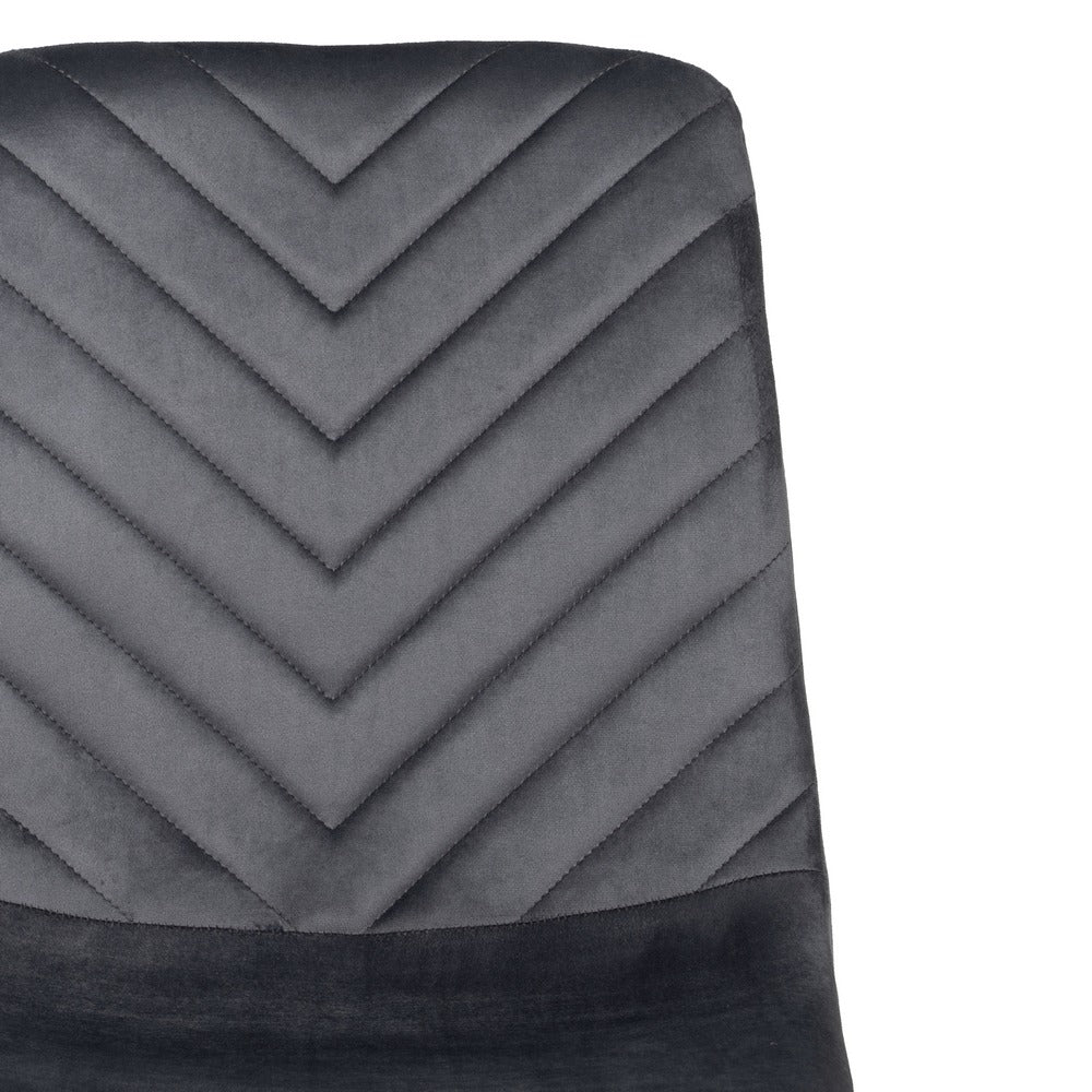 SILLA GRIS TERCIOPELO CONTRACT 45 X 51 X 88,50 CM