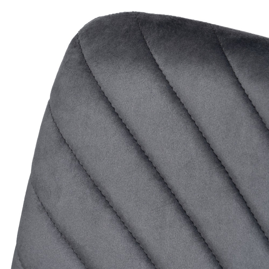 SILLA GRIS TERCIOPELO CONTRACT 45 X 51 X 88,50 CM