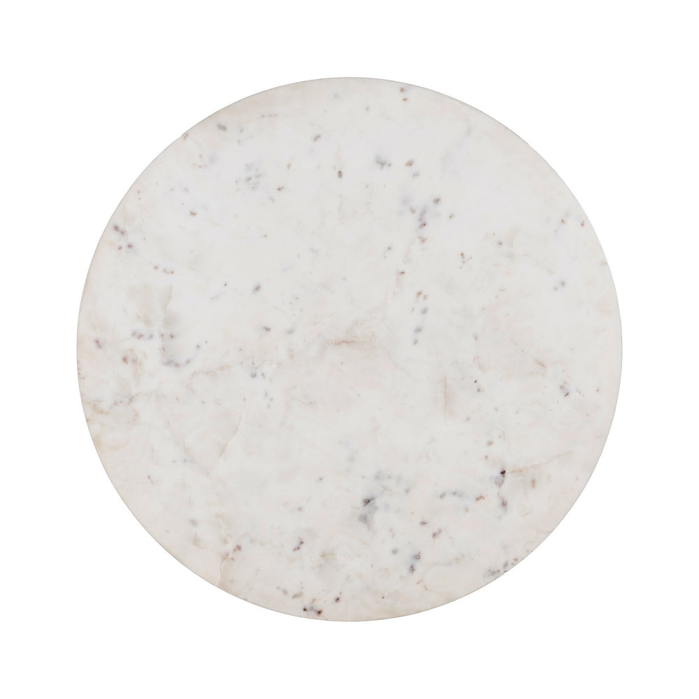 MESA CENTRO BLANCO MÁRMOL/MADERA SALÓN 75 X 75 X 40 CM