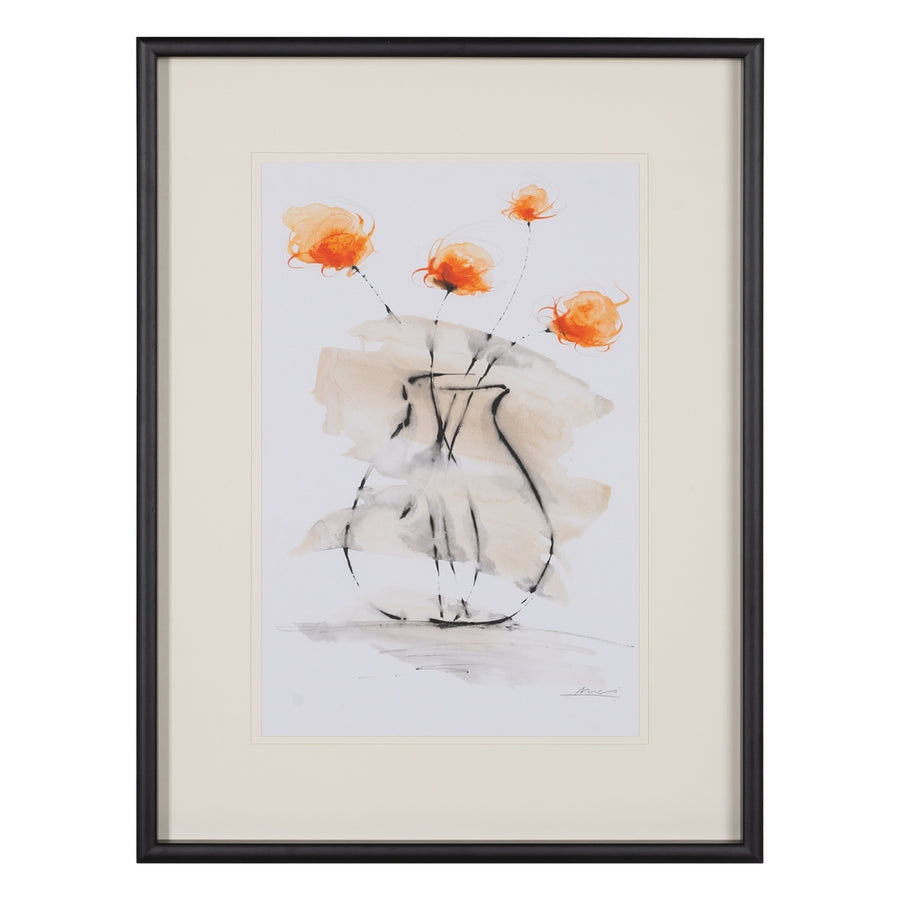 CUADRO PINTURA JARRÓN-FLORES 2/M 60 X 4 X 80 CM