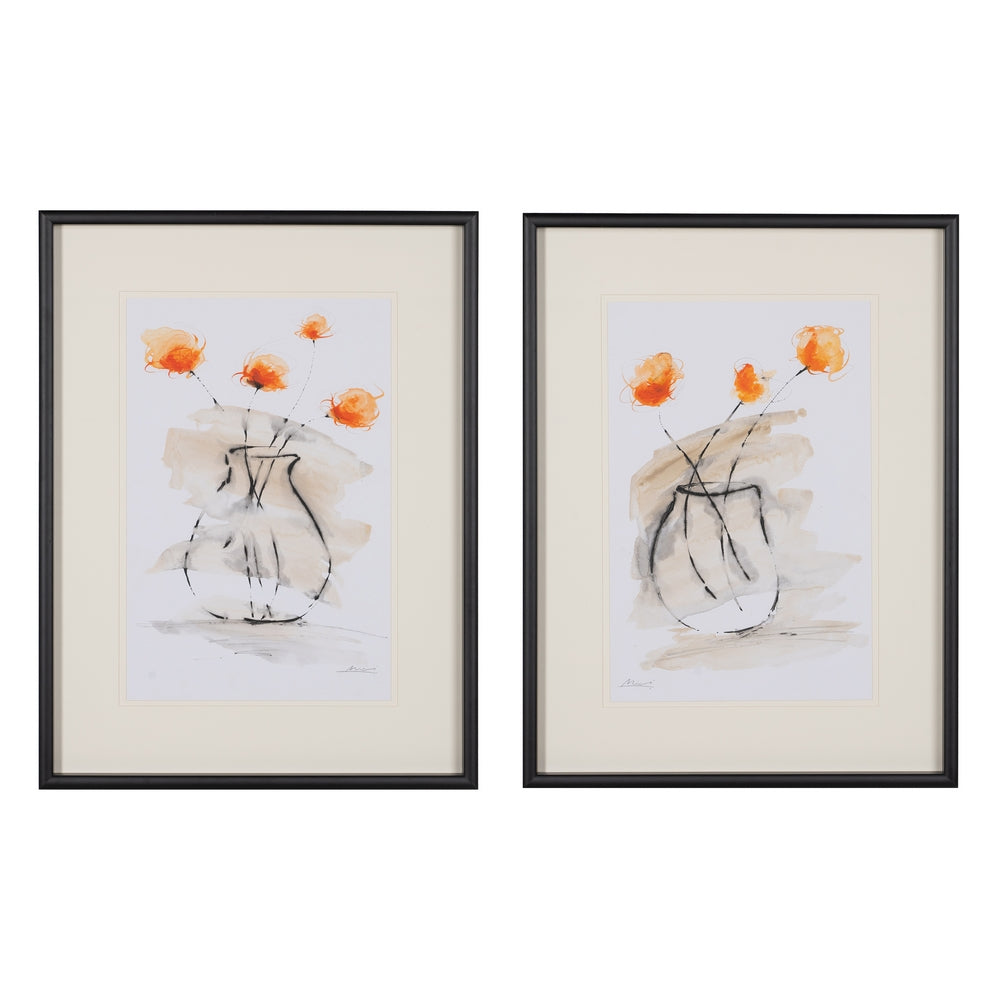 CUADRO PINTURA JARRÓN-FLORES 2/M 60 X 4 X 80 CM