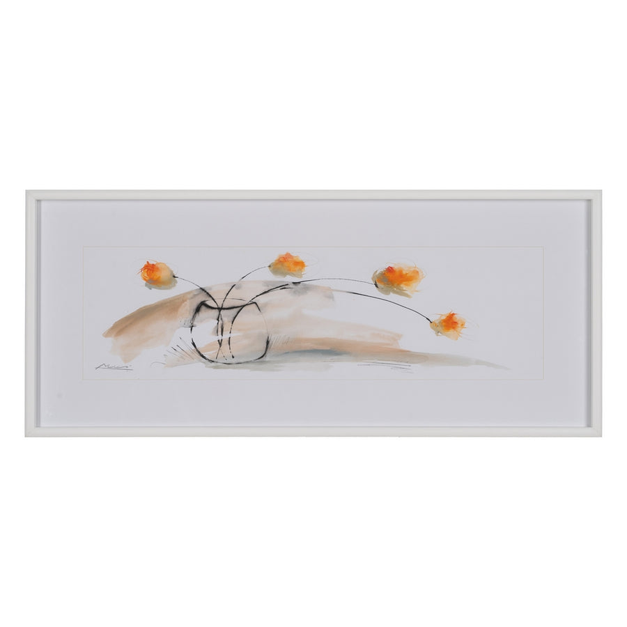 CUADRO PINTURA JARRÓN-FLORES 120 X 4 X 50 CM