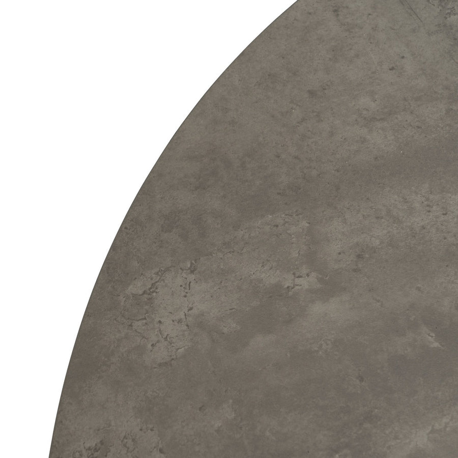 MESA EXTENSIBLE GRIS-NEGRO DM-METAL 120 X 120 X 76 CM