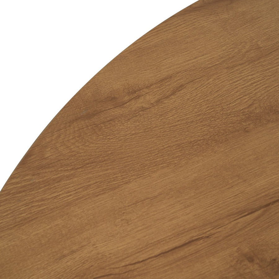 MESA EXTENSIBLE NATURAL-NEGRO DM-METAL 120 X 120 X 76 CM