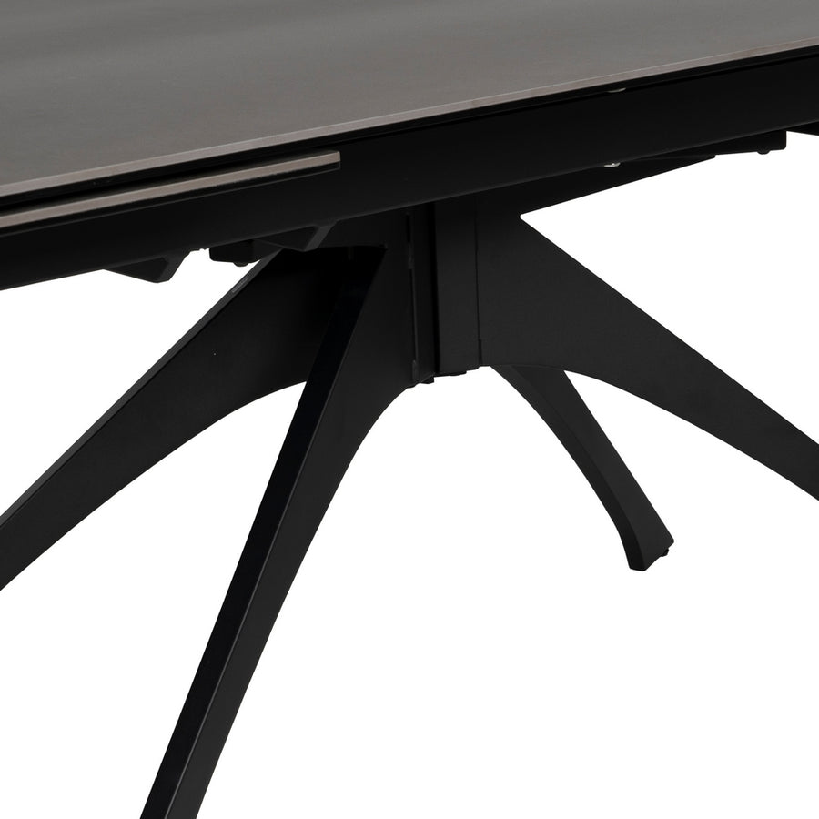 MESA EXTENSIBLE GRIS OSCURO 180 X 90 X 76 CM