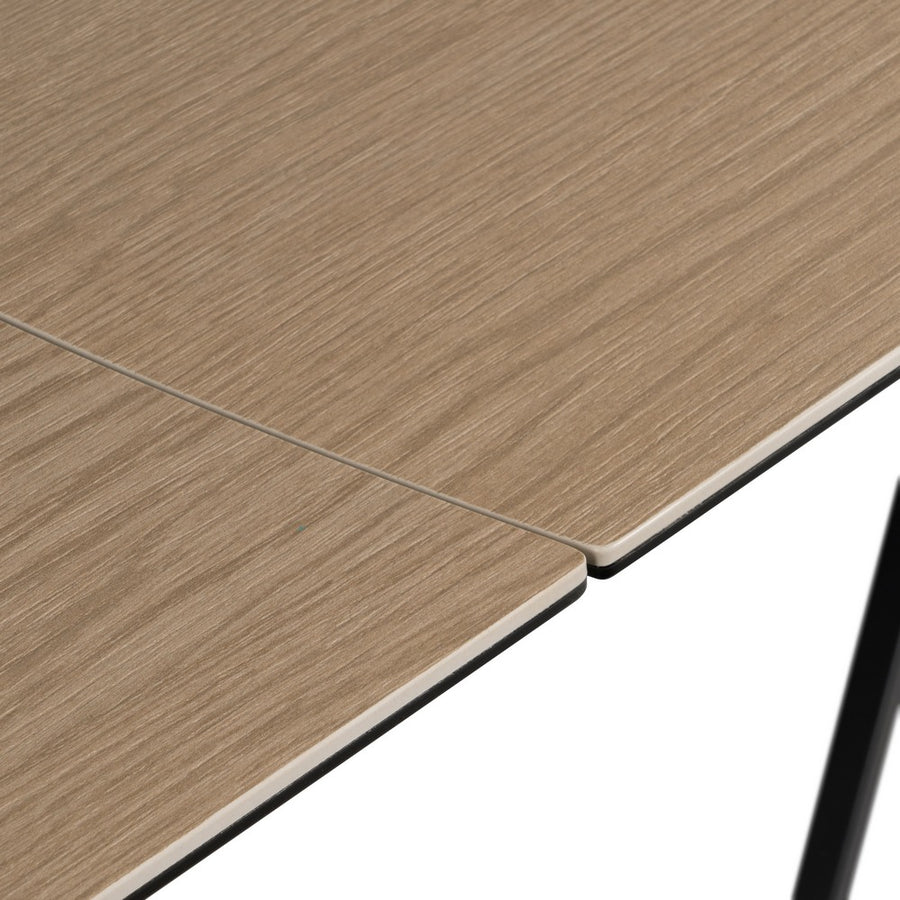MESA EXTENSIBLE NATURAL-NEGRO 180 X 90 X 76 CM