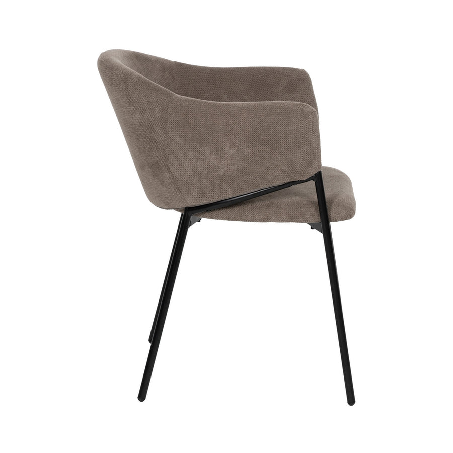 SILLA TAUPE TEJIDO-METAL 54 X 60 X 78 CM