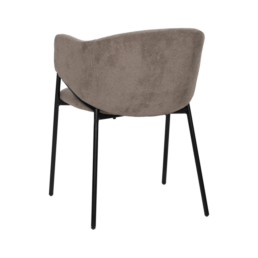 SILLA TAUPE TEJIDO-METAL 54 X 60 X 78 CM