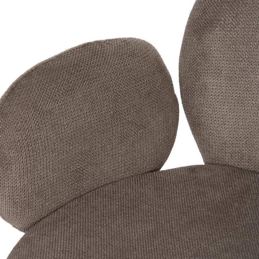 SILLA TAUPE TEJIDO-METAL 66 X 60 X 79 CM