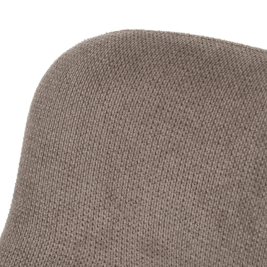SILLA TAUPE GIRATORIO TEJIDO-METAL 62 X 65 X 82 CM