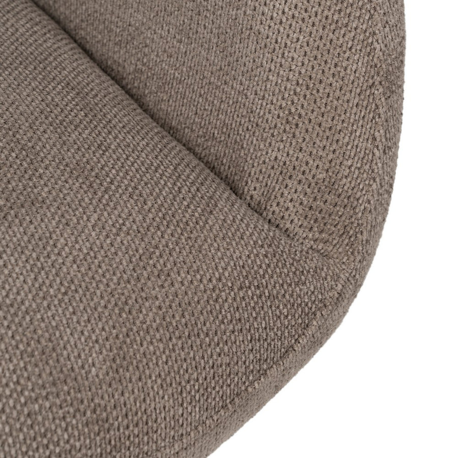 SILLA TAUPE GIRATORIO TEJIDO-METAL 62 X 65 X 82 CM