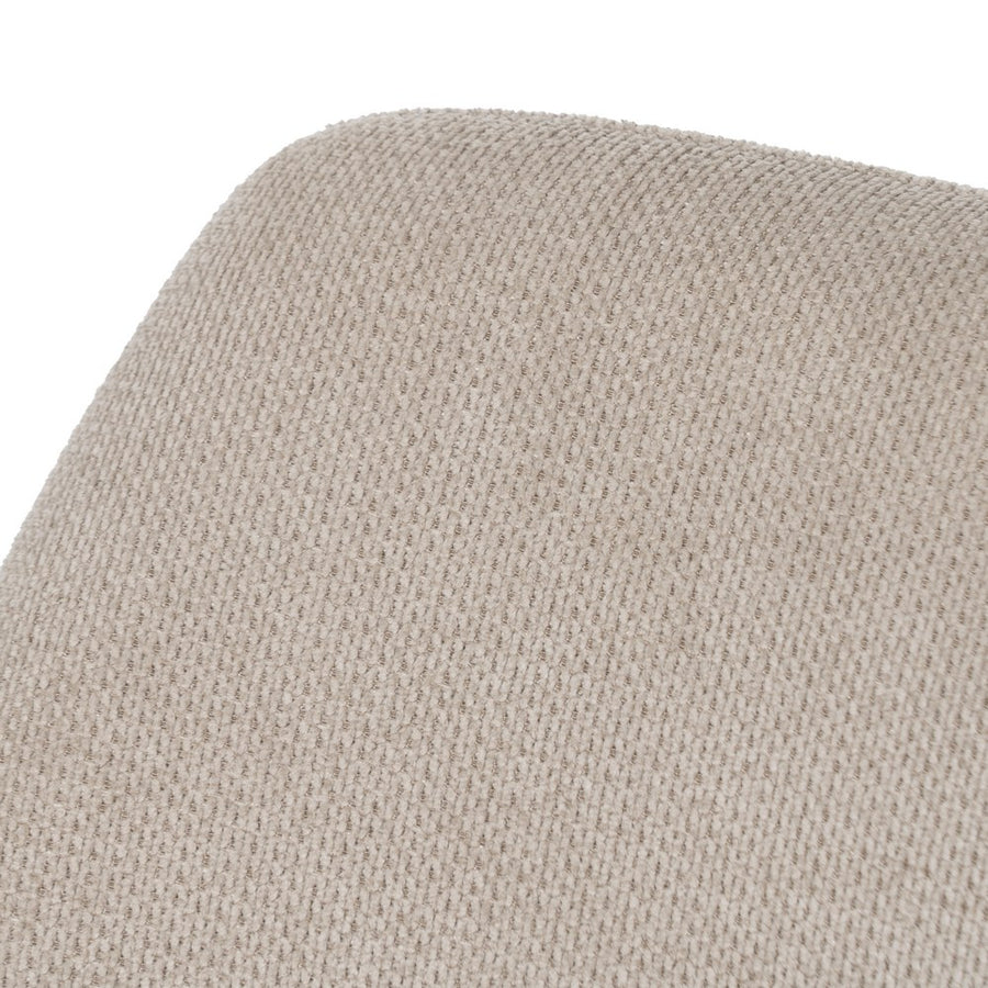 SILLA BEIGE GIRATORIO TEJIDO-METAL 59,50 X 62 X 83,50 CM