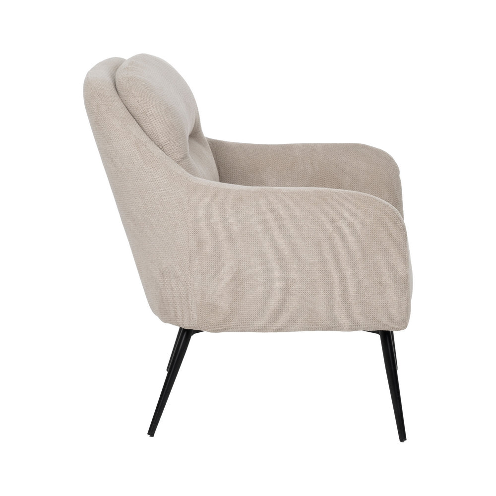 SILL�N BEIGE TEJIDO-METAL 69 X 73 X 79 CM