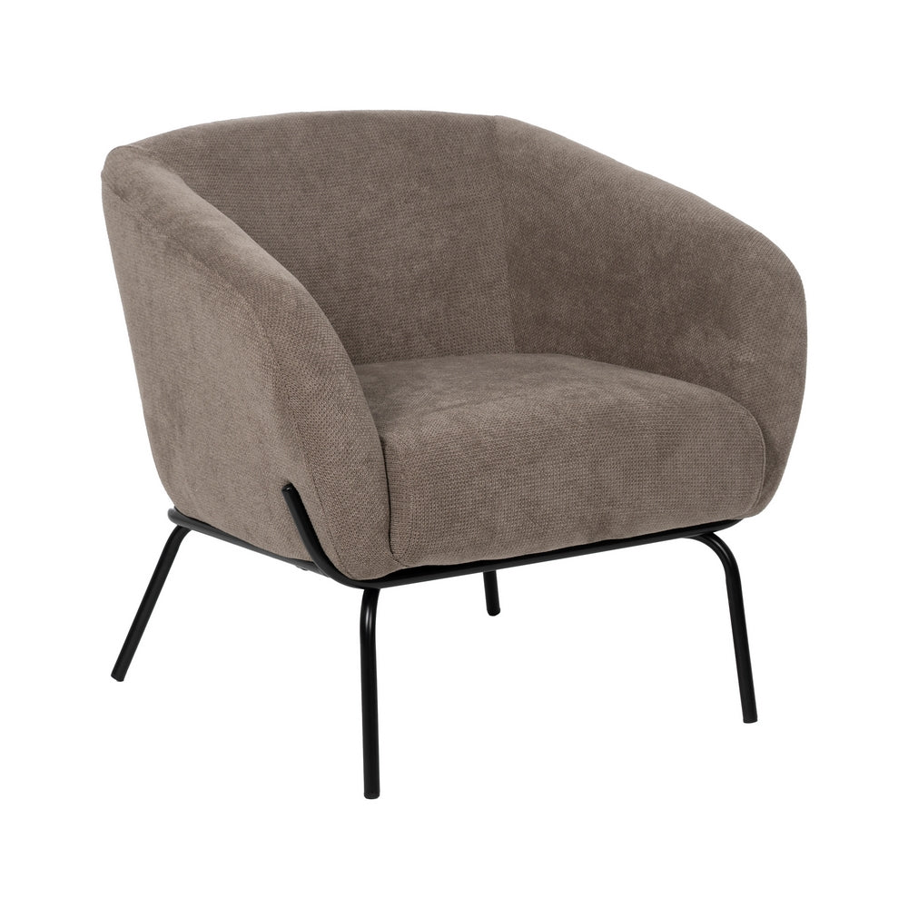 SILL�N TAUPE TEJIDO-METAL 77 X 72 X 68 CM